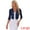 Dark Blue, variant on DARING DIVA Elegant Women's 3/4 Sleeve Sheer Mesh Cardigan Dresses XS White