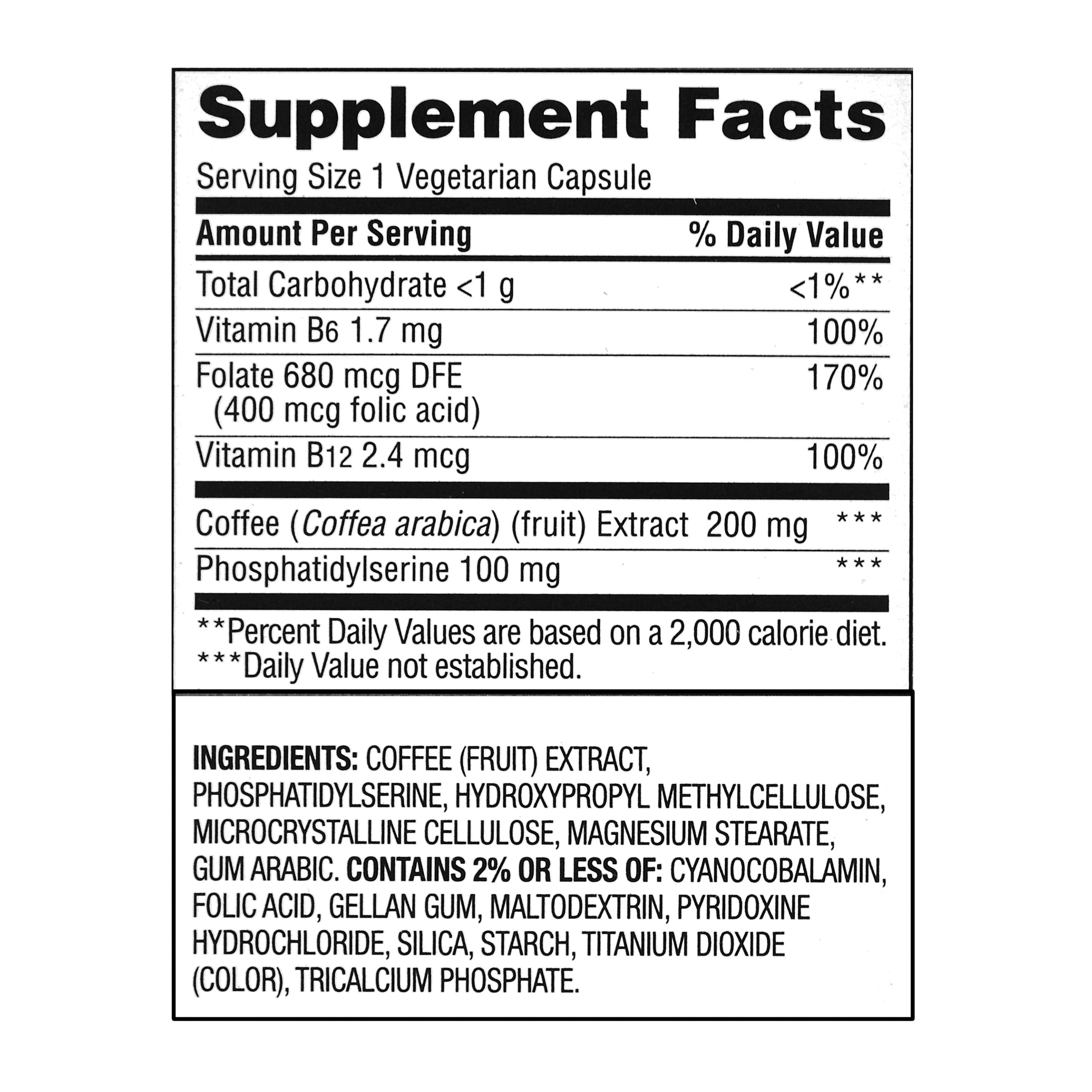 Cápsulas de Suplemento Dietético para la Salud Cerebral Avanzada Fórmula de 6 Funciones Equate, 30 Unidades, Comparar con Cápsulas Neuriva® Plus 2