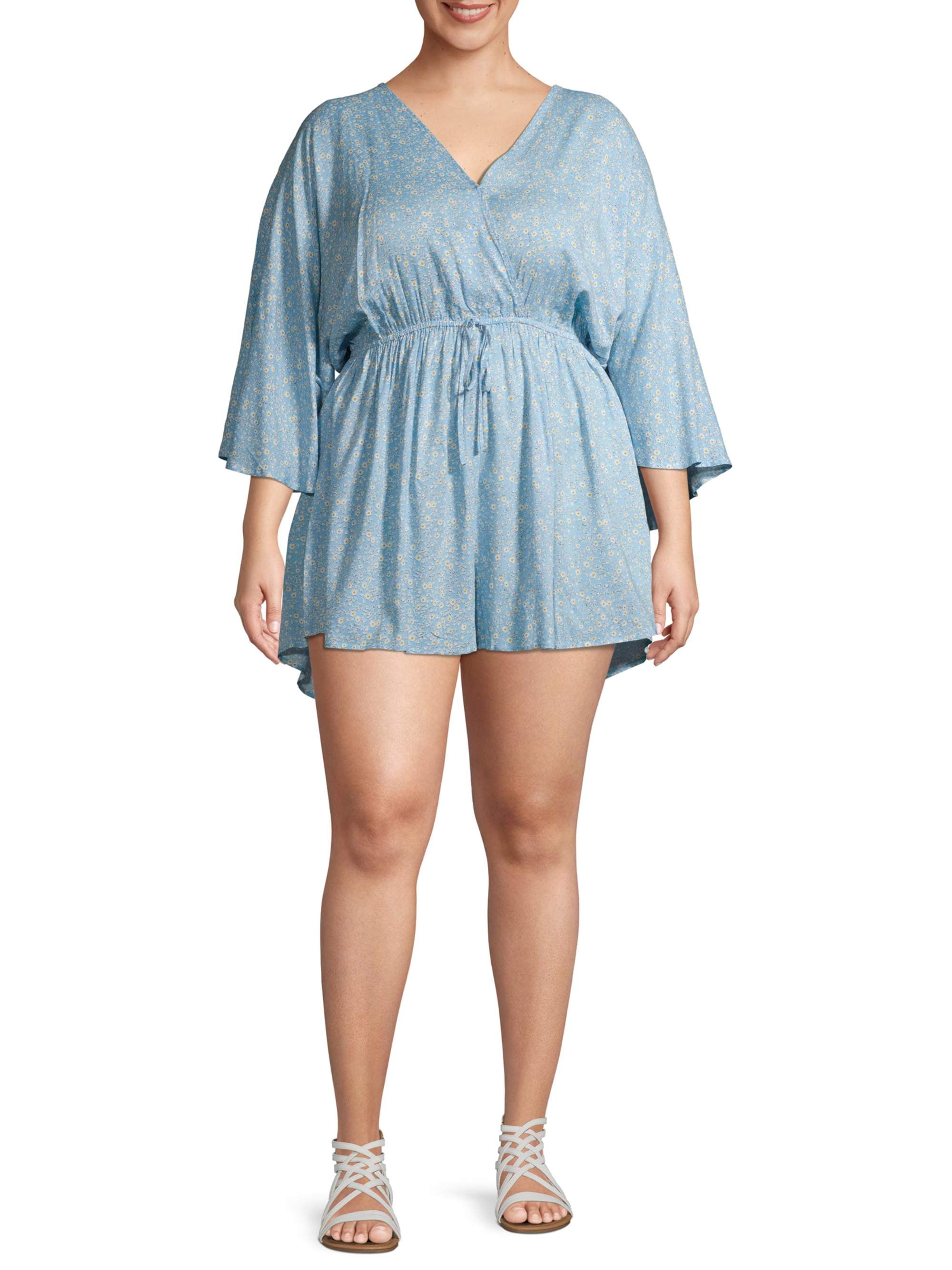 Grayson Social Grayson Social Juniors' Plus Size WrapFront Long