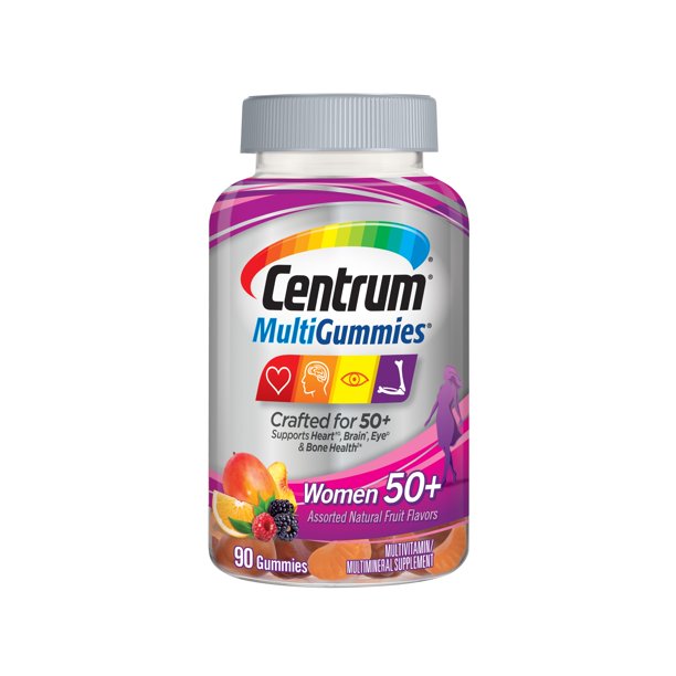 Centrum MultiGummies Women's Multivitamin Gummies, with Vitamin D3, B6 and B12, Multivitamin