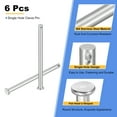 thumbnail image 3 of 6Pcs 1/4" x 3-9/16" Pasadores de clevis de un solo agujero, Pasadores de cabeza plana de acero inoxidable 304, 3 of 6