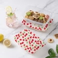 thumbnail image 5 of Cook with Color 12-Piece Food Storage Set, 1000ml Rectangular Containers with Printed Lids, Dishwasher Safe, Cherry, 5 of 5