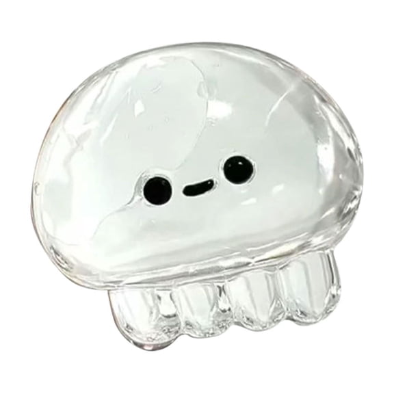 A Clear Jellyfish Pinch Toy With Cute Face For Sensory Stimulation And Relaxation