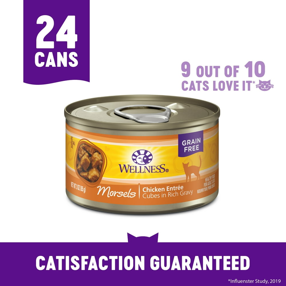 Wellness Complete Health Natural Grain Free Wet Canned Cat Food, Cubed