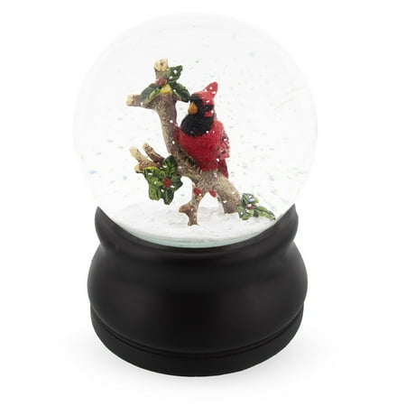 Cardinal Snow - The Red Cardinal Snow Globe
