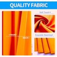thumbnail image 4 of Thermal Insulated Window Curtain 100% Blackout Drapes for Bedroom Living room Closet door noise reducing 2 panels (K68 ORANGE 37" Wide X 63" Long), 4 of 6