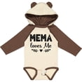 thumbnail image 3 of Inktastic Mema Loves Me Baby Clothes Girls Long Sleeve Baby Bodysuit, 3 of 5