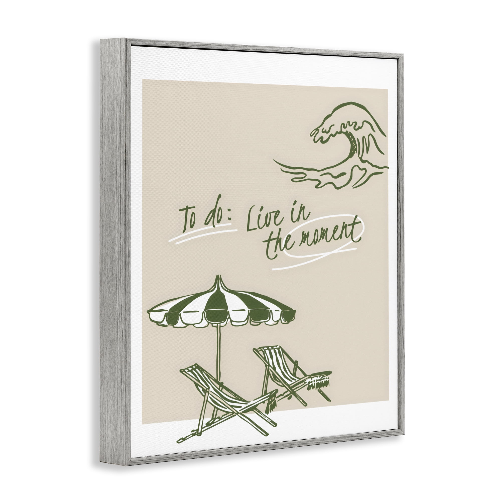 Stupell Industries To Do: Live In The Moment Gray Framed Giclee Art, design by The Prints Vibe