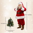 thumbnail image 3 of HOMCOM Arbre de Noël Artificiel Prééclairé 2 Pcs avec DEL, Mini Arbre de Noël, 3 of 10