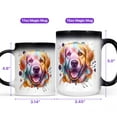 thumbnail image 4 of Golden Retriever Portrait Watercolor Vintage Retro Styles Heat Color Changing Mug Goldens Dog Lover Gifts Idea Magic Coffee Mug - 00001, 4 of 4