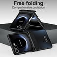 thumbnail image 2 of Dteck Case for Samsung Galaxy Z Flip 7 ,Luxury Plating Phone Case Hinge Protection Slim Hard PC Shockproof Slim Protective Cover for Samsung Galaxy Z Flip 7,Black, 2 of 7
