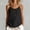 Black, variant on Womens Cotton Sleeveless Tank Top Round Neck Button Spaghetti Strap Camisole Top Summer Trendy Loose Beach Shirts