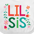 thumbnail image 4 of Inktastic Lil Sis Girls Sister Announcement Girls Baby Bib, 4 of 4