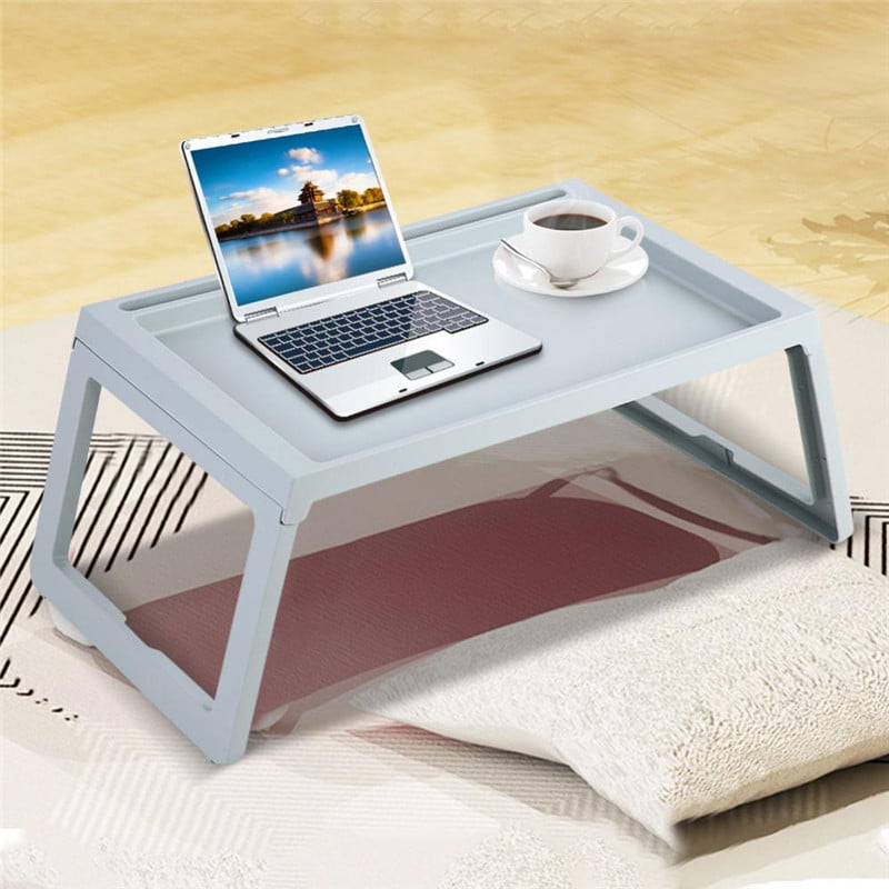 Foldable Laptop Desk  Breakfast Serving Bed  Tray  Table  