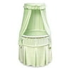 Elite Oval Baby Bassinet with Sage Dots Bedding