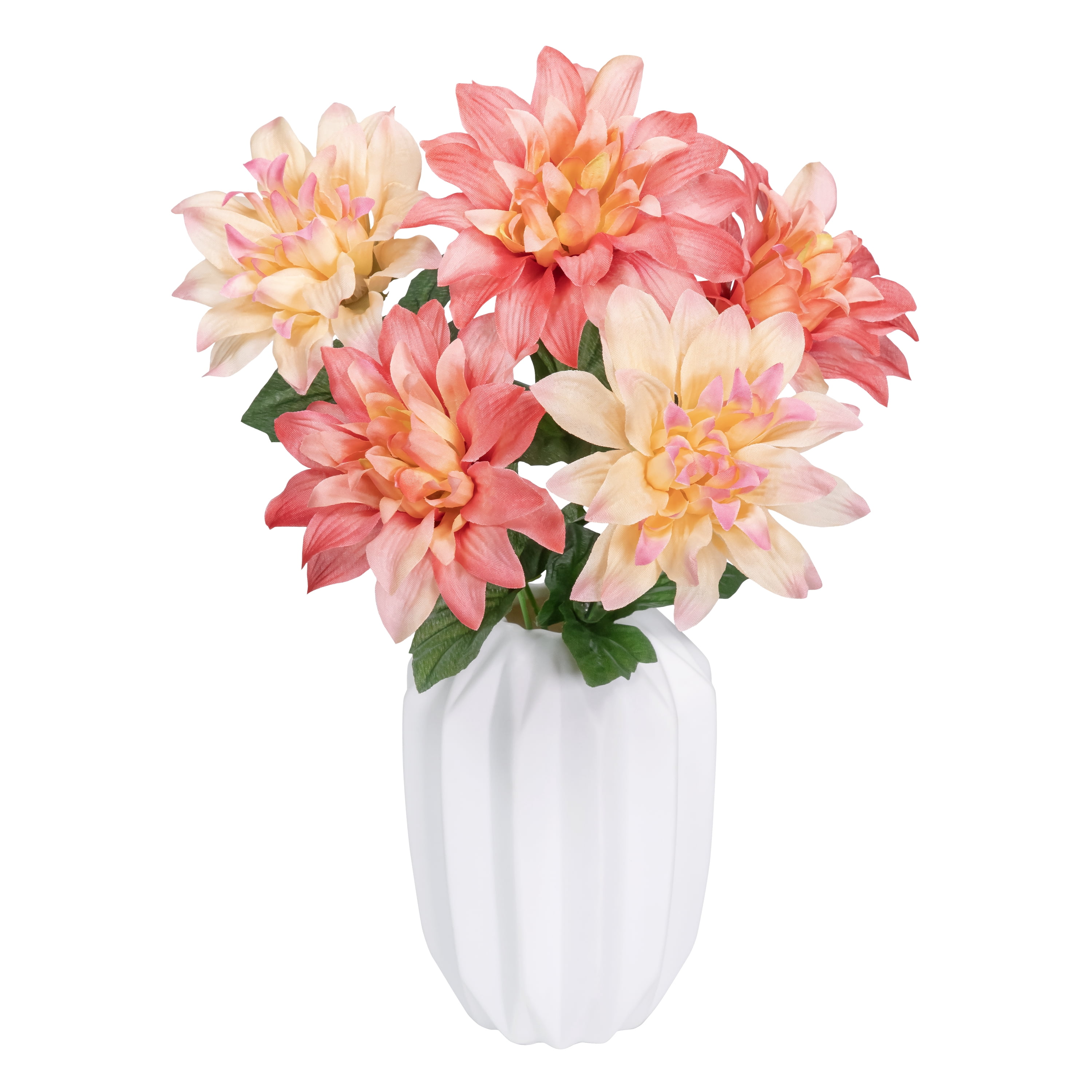 13" Artificial Silk Pink Dahlia Spring Pick, for Indoor Use, by Mainstays