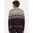 Men's & Big Men's Color Block Fair Aisle Crew Neck Sweater