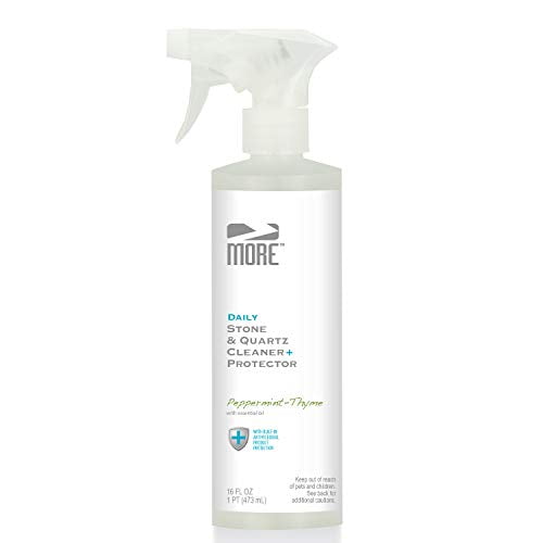MORE Surface Care Stone & Quartz Cleaner   Protector Antimicrobial, Peppermint-Thyme, 16 oz