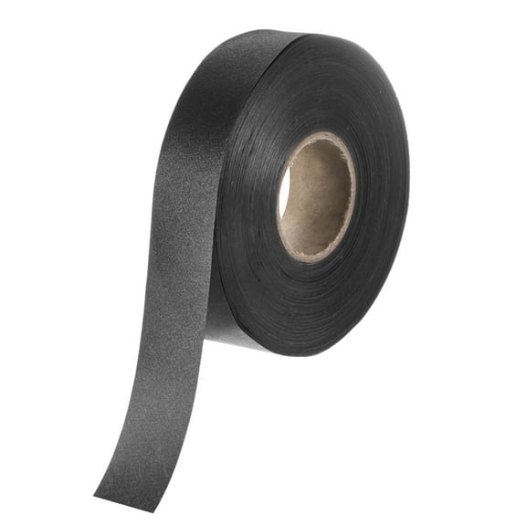 Uxcell 1-Pack Extra Wide Single Fold Bias Tape, 1 Inch x 55 Yards Satin Bias Tape for Sewing/Quilting/Hemming [Black]