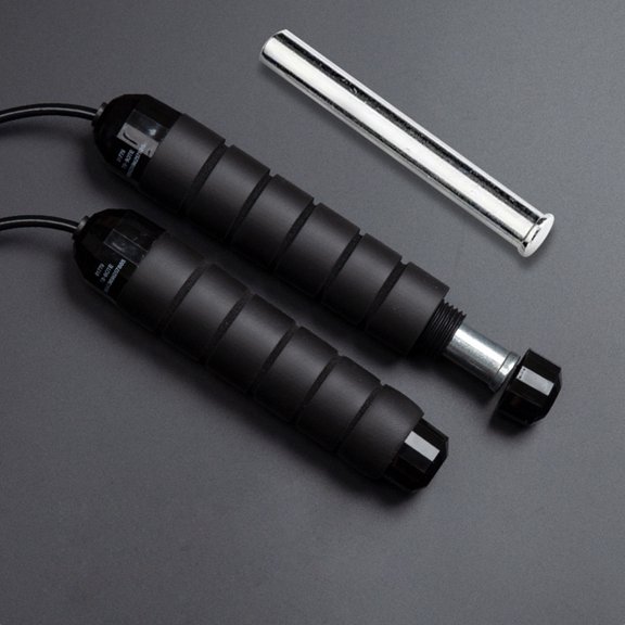 NICERIO Weighted Jumping Rope with Ergonomic Handle and Portable Design for Home Gym
