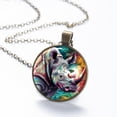 thumbnail image 6 of Abstract Rhinoceros Necklace Personalized Custom Photo Round Pendant Adjustable Stainless Steel Necklaces with Gift Box for Men Women Mothers Valentine's Jewelry Gift, 6 of 6