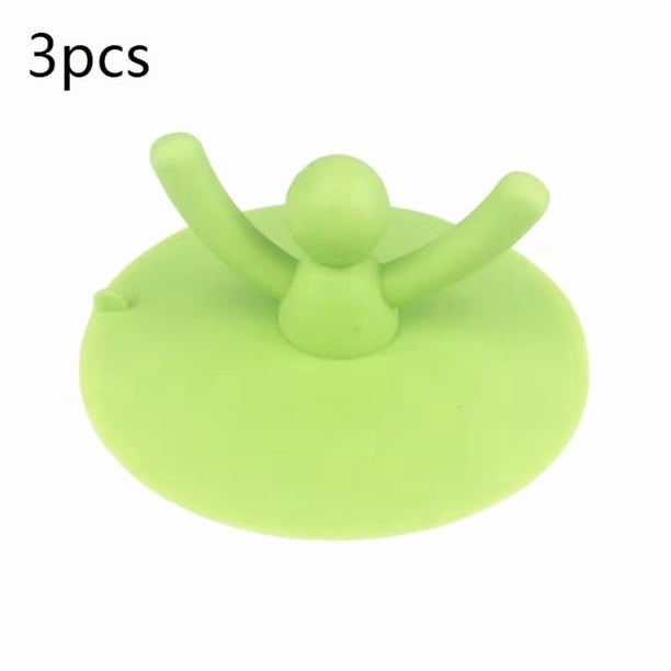 Paquete de 3 tapones for fregadero de cocina y baño, cubierta de drenaje de suelo de silicona, tapón de alcantarillado for lavabo, bañera, diseño antifugas