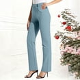 thumbnail image 2 of BUIGTTKLOP Dress Pants for Women High Waised Business Causal Pants Stretchy Straight Leg Office Work Slacks, 2 of 6