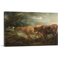 thumbnail image 1 of ARTCANVAS Wooded Landscape With Rustic Lovers And Two Cows Canvas Art Print by Thomas Gainsborough - Size: 40" x 26" (1.50" Deep), 1 of 9