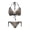 Woodland Camouflage Pattern, variant on chaqlin Women's Camouflage American Flag Halter Bikini Set - Sexy Two Piece Triangle Swimsuit with Tie Side Bottoms for Beach & Vacation