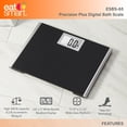 thumbnail image 3 of Báscula EatSmart Precision Plus para peso corporal. Plataforma ancha para mayor comodidad. Capacidad extra pesada de 200 kg., 3 of 5