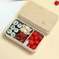 thumbnail image 7 of AuroraX Japanese Bento Box Double Layer Plastic Bento Box Lightweight Durable Compact Portable Compartmentalized Lunch Box for Office White, 7 of 7