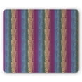 thumbnail image 1 of Colorful Mouse Pad, Retro Colored Diagonal Lines Forming a Chevron Triangles Zig Zag Pattern Print, Rectangle Non-Slip Rubber Mousepad, Multicolor, by Ambesonne, 1 of 2