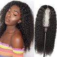 thumbnail image 6 of Beauos Clearance 24' Curly Hair Lace Wig Curly Hair Human Wig 360 Non-Stick Lace Front Wig, Wigs for Women Clearance Sale, 1 Wig, 6 of 9