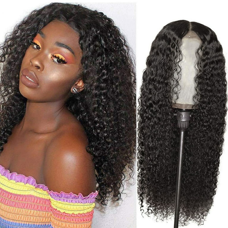 Peruvian Curly Human Hair Wig Glueless Lace Front Human Hair Closure Hair  Bundles Lace Frontal Elastic Band for Lace Frontal Melt Highlight Cap Lace  Front Lace Closure Frontal Closure Baby Hair Love 