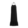 thumbnail image 5 of Rciityk Nightgowns for Women Cotton Linen Sleeveless Low Back House Dress Casual Loose Adjustable Cami Sleep Dress Solid Color Soft Nightdress Loungewear, 5 of 7