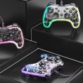 thumbnail image 3 of Btafrte RGB Gamepad Anti-Wear Rocker Juegos con cable Manija Accesorios para juegos para PS Switch, 3 of 9