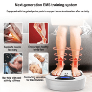 Terahertz EMS Foot Massager Pro 2 with TENS Pads, 99-Level Electric Foot Stimulator for Relaxation and Comfort, Home Wellness Device, FSA HSA Eligible