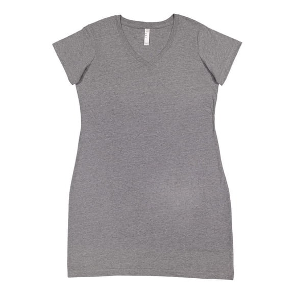 Women's V-Neck Fine Jersey Coverup - L/XL / Granite Heather
