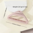 thumbnail image 3 of New Triangle Simple Bright Face Grips Everyday Home Commute Fashionable Back Hair Clip, 3 of 5