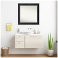 thumbnail image 3 of Amanti Art Custom Framed Wall and Bathroom Mirror (31.75 x 31.75 in.), Grand Black Frame, 3 of 7