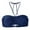 Blue, variant on Rigardu Hot Sale!! String Bikini Tops for Women Bathing Suit Swim Tops Triangle Bikini Top Women's Summer Mix & Plain Bikini Bandeau Top Swimwear Beachwear Blue M
