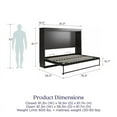 thumbnail image 2 of Pemberly Row Transitional Full Size Daybed Wall Bed in Walnut, 2 of 17