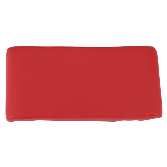 Unique Bargains Car Center Console Cover Car Armrest Cover 12.6"x6.3"x1.97" Dark Red Nappa Leather Memory Foam