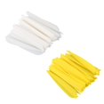 thumbnail image 2 of 100 Pcs Arrows Vanes 4 Inch Plastic Feather Fletching for DIY Archery Arrows, 50 Pcs White & 50 Pcs Yellow, 2 of 7