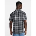 thumbnail image 3 of George Men's & Big Men's Regular Fit Microfiber Button-Up Shirt with Short Sleeves, Sizes XS-5XL, 3 of 5