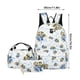 thumbnail image 3 of Xihbxyly Mochila de Ocio, Diseño de Gran Capacidad, Estampado Floral, Cómodas Correas Acolchadas para Los Hombros, Uso Diario Escolar y de Viaje, Longitud Ajustable, 42 X 30 X 14 Cm, Incluye Bolso y, 3 of 4