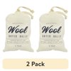 (2 pack) Better Homes & Gardens Wool Dryer Balls, Natural, High-Quality New Zealand Wool, 6‑Count