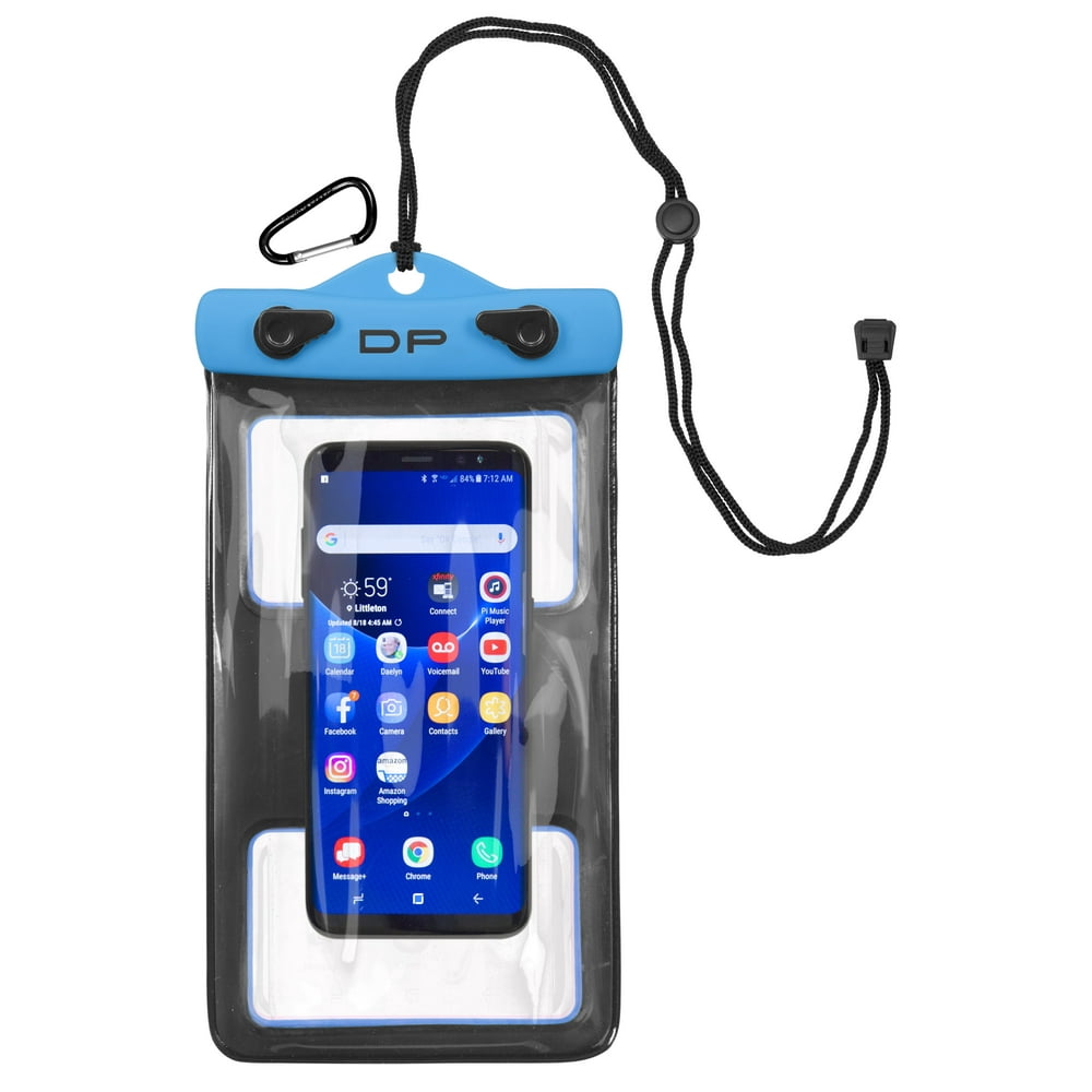 DRY PAK Waterproof Phone Case, 5 x 8, Electric Blue
