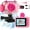 Pink, variant on GKTZ Waterproof Kids Camera Underwater 180° Rotatable Digital Toys Camera 20MP Unisex Gift