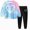 G837-Blue, variant on HFHAPW Girl Boys Pajamas Kids 2 Piece Pjs Set Long Sleeve Top and Pants Girl Boys' Sleepwear